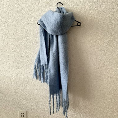 Big blue scarf