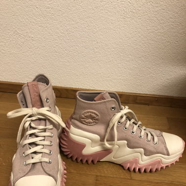 Converse Run Star Motion Platform High Stone Mauve