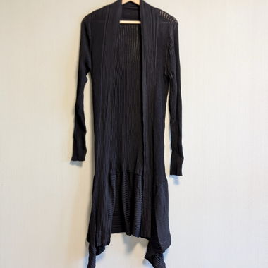 Cardigan nero in maglia