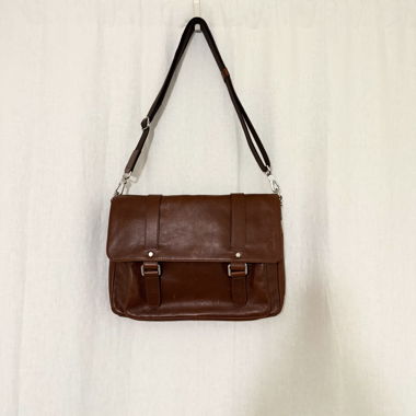 Borsa a tracolla in pelle marrone Picard
