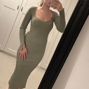 Robe mi-longue Bershka