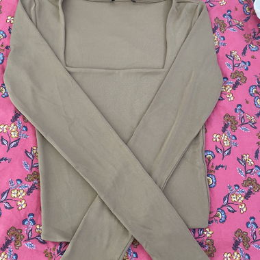 Beiges Longsleeve-Top