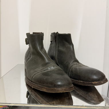 Chaussure en cuir vintage «madeinitaly»