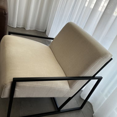 Modernes beiges Sofa-Sessel