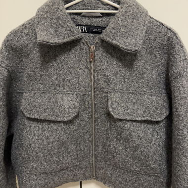 Veste grise courte