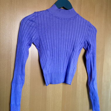 Maglione Violetto Collo Alto
