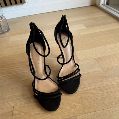 Black Strappy Heels