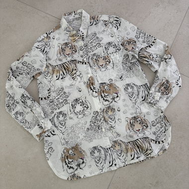 Tiger Bluse Gr. M 100% Baumwolle