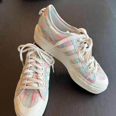 adidas pink green sneakers