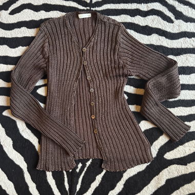 vintage Brown knit cardigan