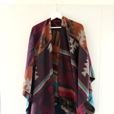 Poncho, farbig, One size