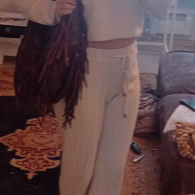 Leather purse with fringes
