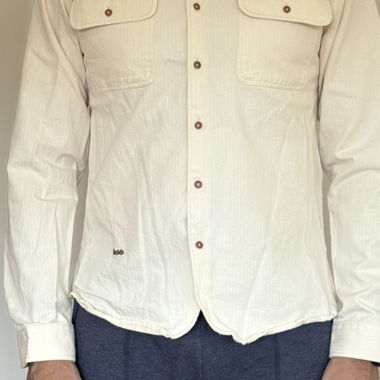 Camicia uomo Brava in cotone colore crema taglia M
