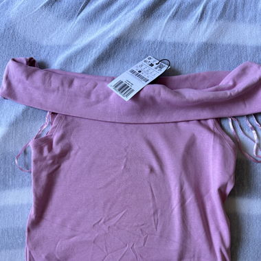 Stradivarius OFF-THE-SHOULDER - Camicetta - pink