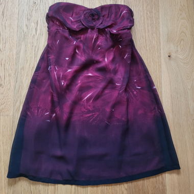 Abito bustier corto da sera