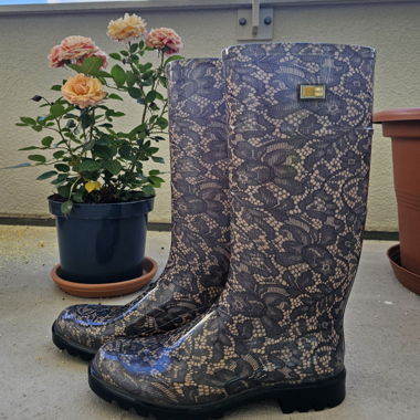 Dolce & Gabbana Rubber Boots, Size 39