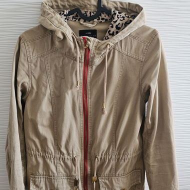 Giacca Parka Beige con Cappuccio taglia S