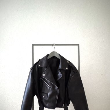 Zara Oversized Faux Leather Jacket 