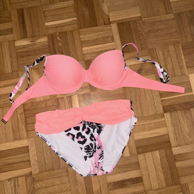 Pink/Leopard Bikini Set