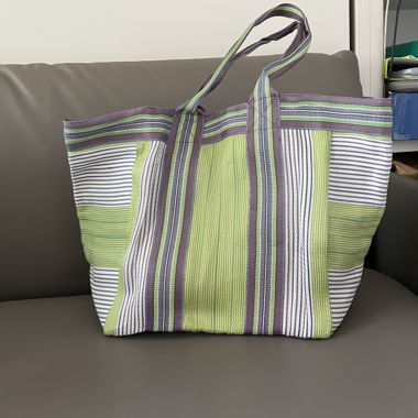 Borsa shopper a righe