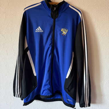 Giacca da allenamento Adidas blu nero