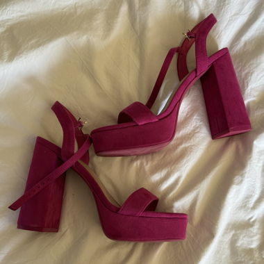 Sandali Catwalk con piattaforma fucsia
