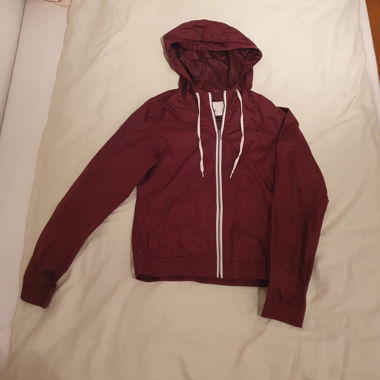 Giacca con cappuccio bordeaux