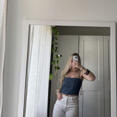 Jeans-Crop-Top