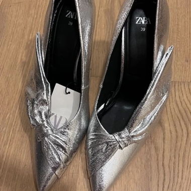 ZARA décolleté argento taglia 39