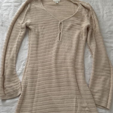 Abito in maglia beige H&M