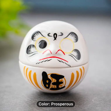 Figurine Daruma blanche