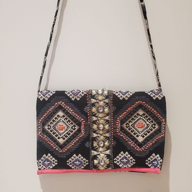 Pochette bandoulière ethno
