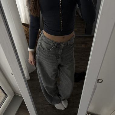 Grey Baggy Jeans