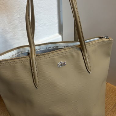 Beige Lacoste bag