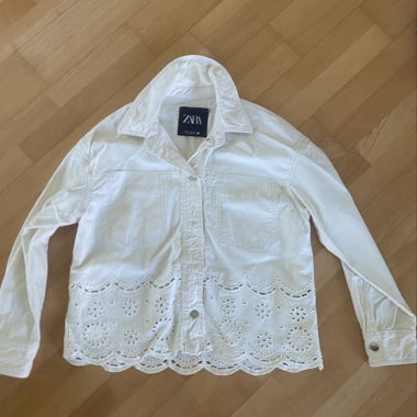 ZARA White Blouse/Jacket
