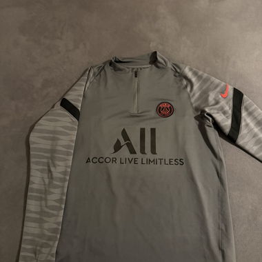 Nike PSG Dri-FIT Trainingstop Langarm Grau Gr. L