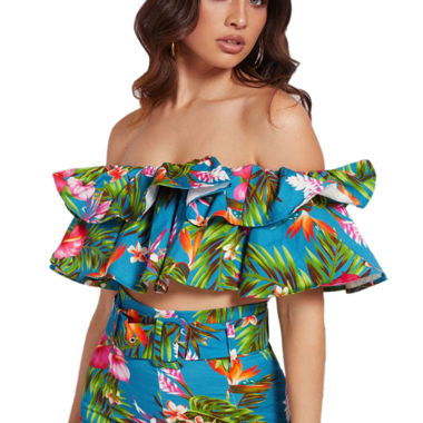 Haut décolleté épaules nues Guess « Pippa »