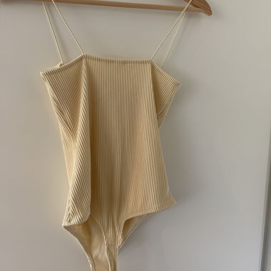 Body jaune côtelé H&M XS