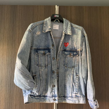 Oversize Jeansjacke von Bershka