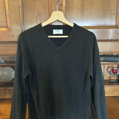 Black V-Neck Sweater