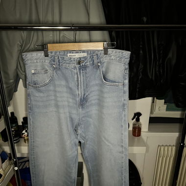 Jeans bleu large 