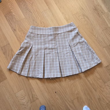 Jupe plissée à carreaux, taille M
