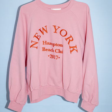 Felpa New York Rosa Oversize