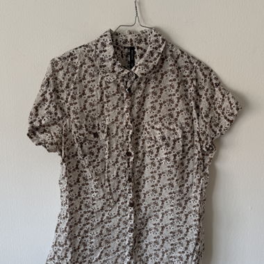 Blouse fleurie Chicorée M