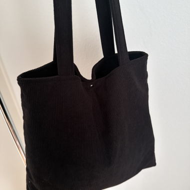 Schwarze Stofftasche