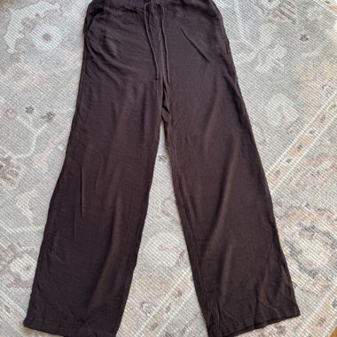 Zara Brown Fabric Trousers