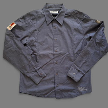 Harley-Davidson Navy Button Down Shirt