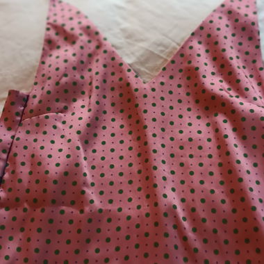 Pink Polka Dot Top