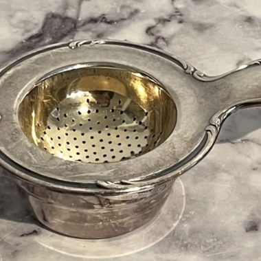 Teesieb aus Silber 90