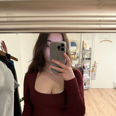 Gecropptes Langarmshirt